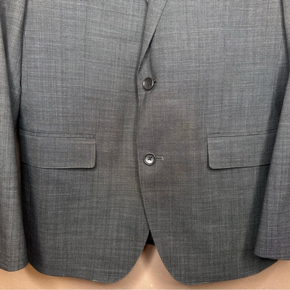 Bonobos Men's Jetsetter Wool Blazer Gray Size 38R Professional Tailored Stretch - Picture 4 of 16